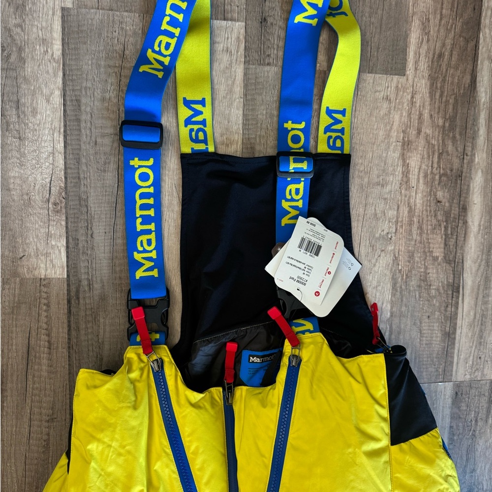Marmot Blue and Yellow Outdoor Suit - Picture 7 of 9